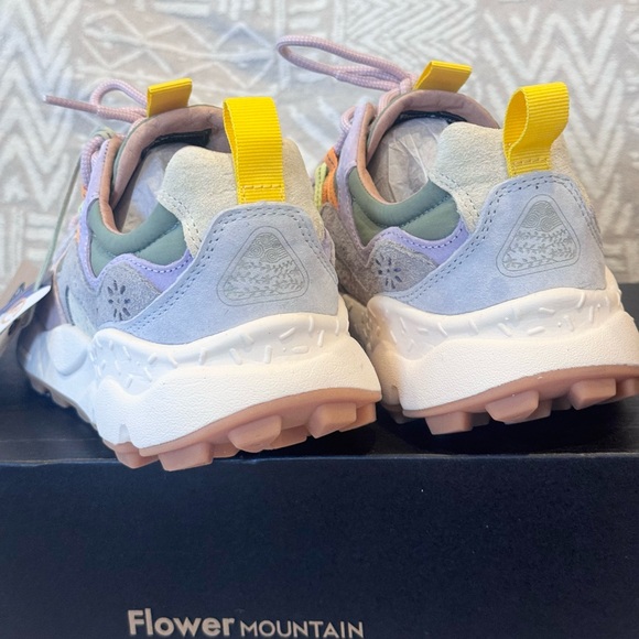 New Rare Flower Mountain Yamano 3 Suede Gray Sneakers Shoes Women SIZE 8 39 - Picture 5 of 9